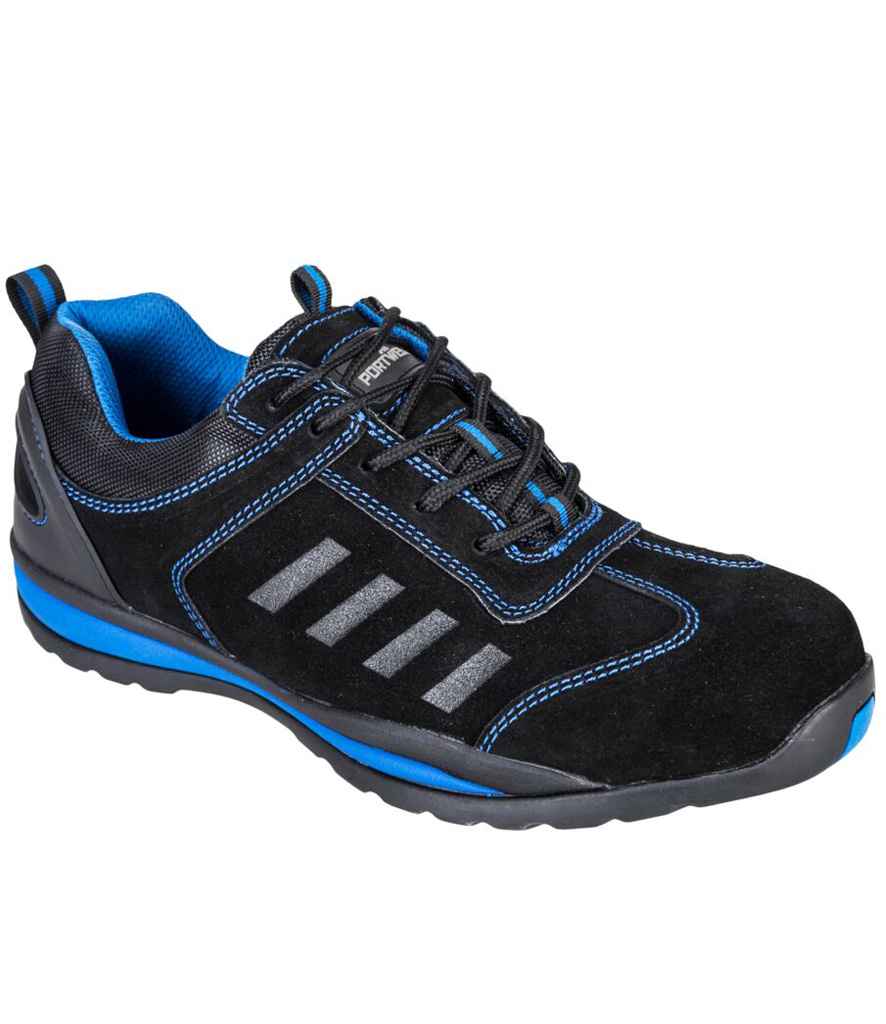 Portwest Steelite™ Lusum S1P HRO Safety Trainers Black/Blue