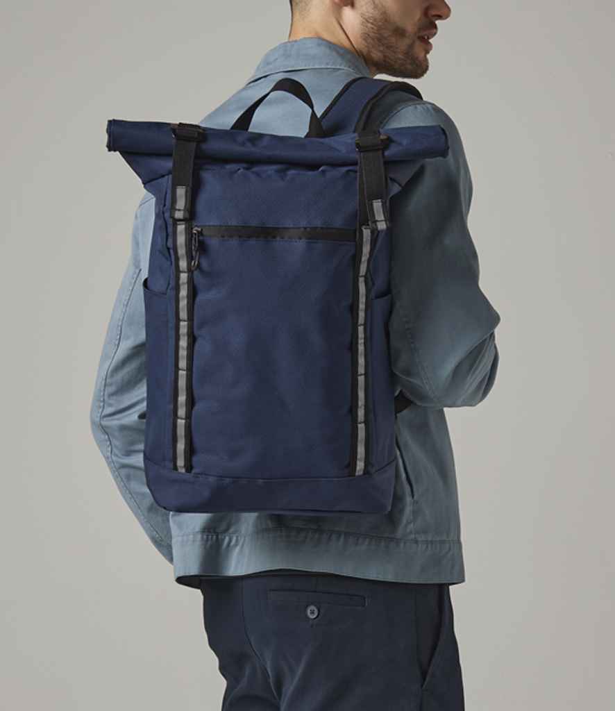Quadra Urban Commute Roll-Top Backpack | Navy Bag - Lancashire Teamwear