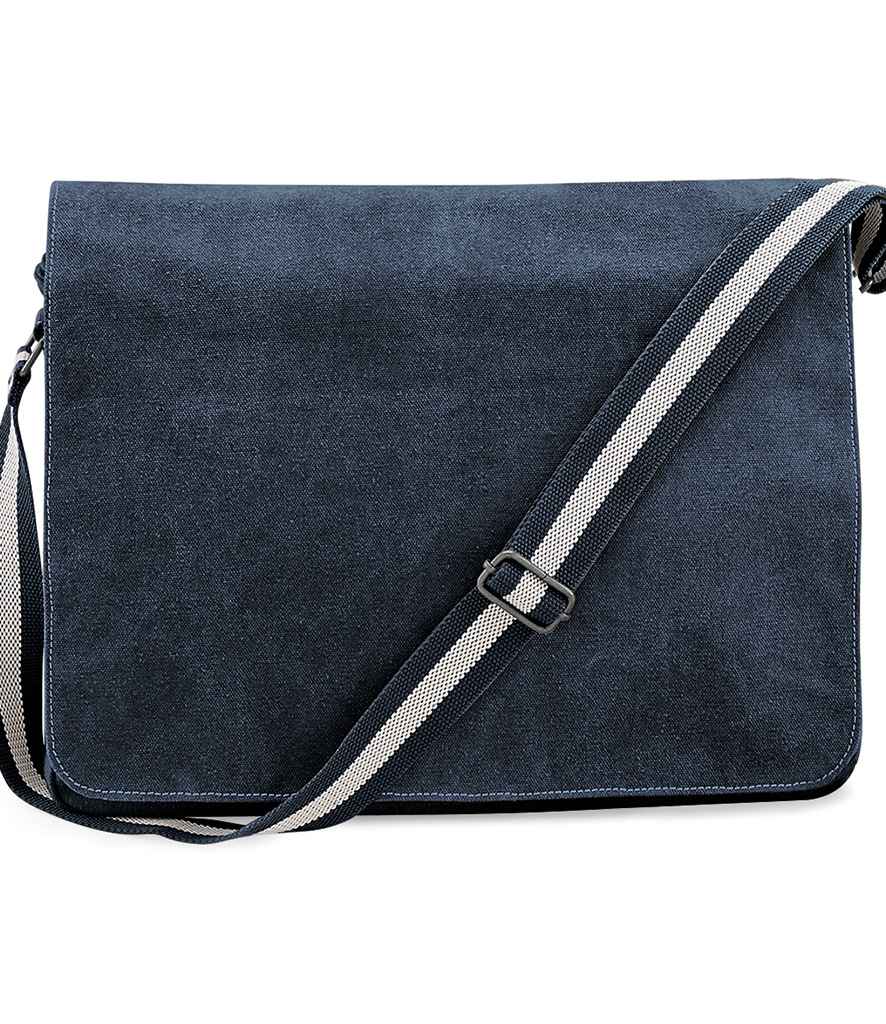 Quadra Vintage Canvas Despatch Bag Vintage Oxford Navy