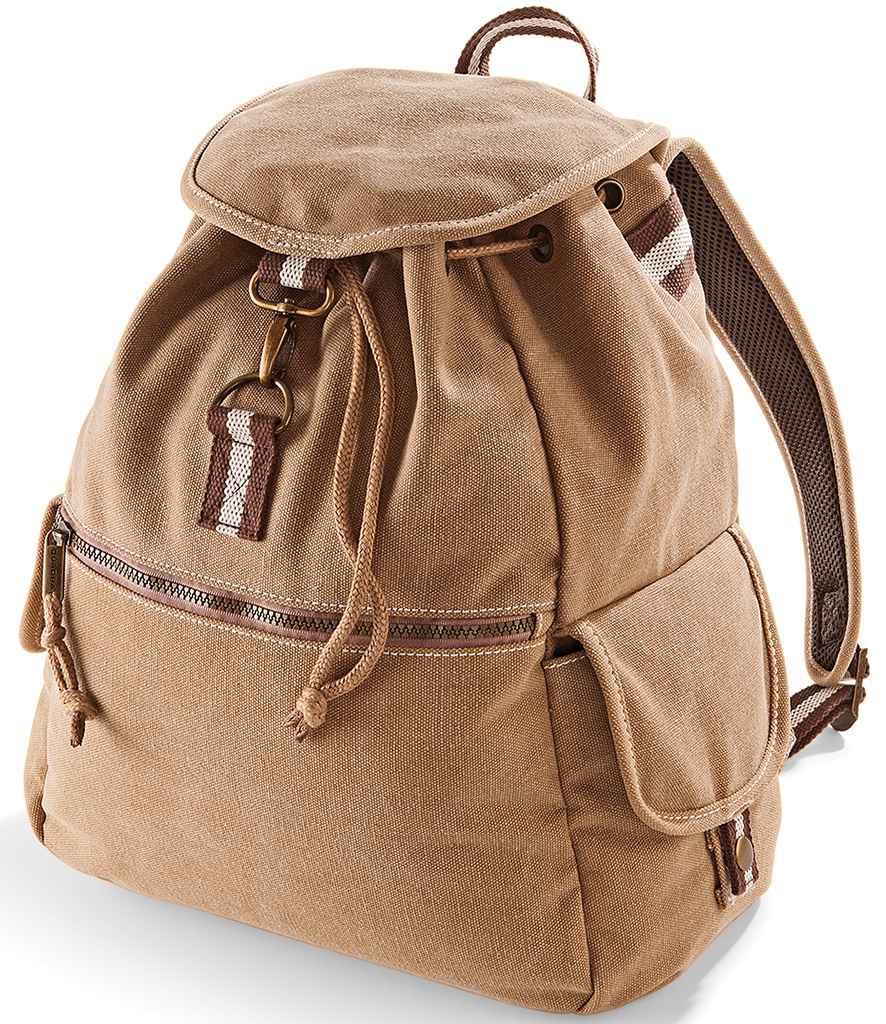 Quadra Vintage Canvas Backpack | Sahara Bag - Lancashire Teamwear