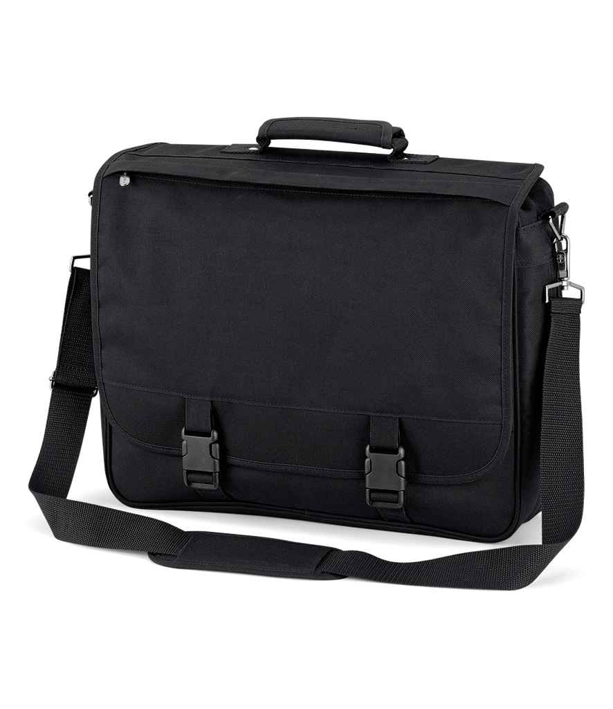 Quadra Portfolio Briefcase | Black Bag - Lancashire Teamwear