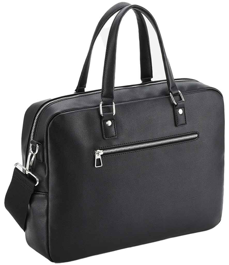Quadra Tailored Luxe Briefcase | Black Bag - Lancashire Teamwear