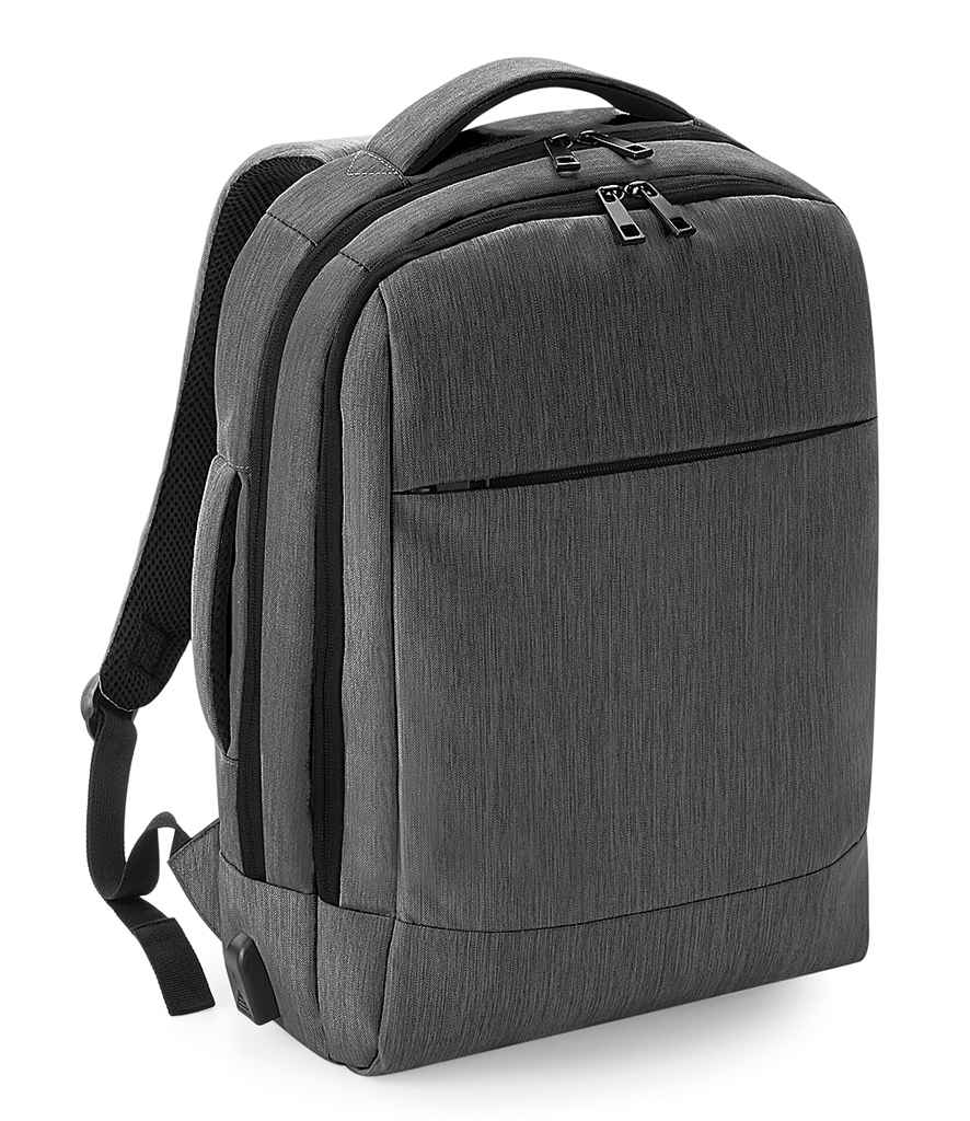 Quadra Q-Tech Charge Convertible Backpack | Granite Marl Bag - Lancashire Teamwear