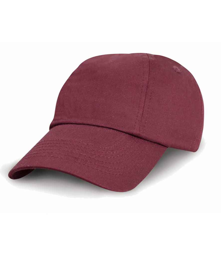 Result Kids Low Profile Cotton Cap | Burgundy - Result Headwear Headwear - Lancashire Teamwear
