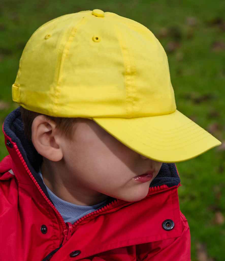 Result Kids Low Profile Cotton Cap | Yellow - Result Headwear Headwear - Lancashire Teamwear