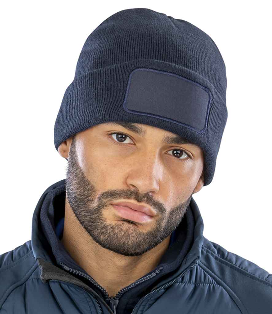Result Core Double Knit Printers Beanie | Navy - Result Winter Essentials Headwear - Lancashire Teamwear