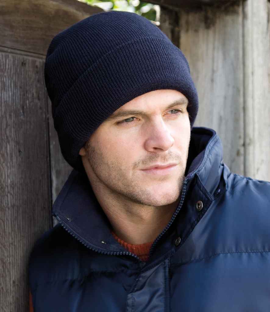 Result Woolly Ski Hat with Thinsulate™ Insulation | Navy - Result Winter Essentials Headwear - Lancashire Teamwear