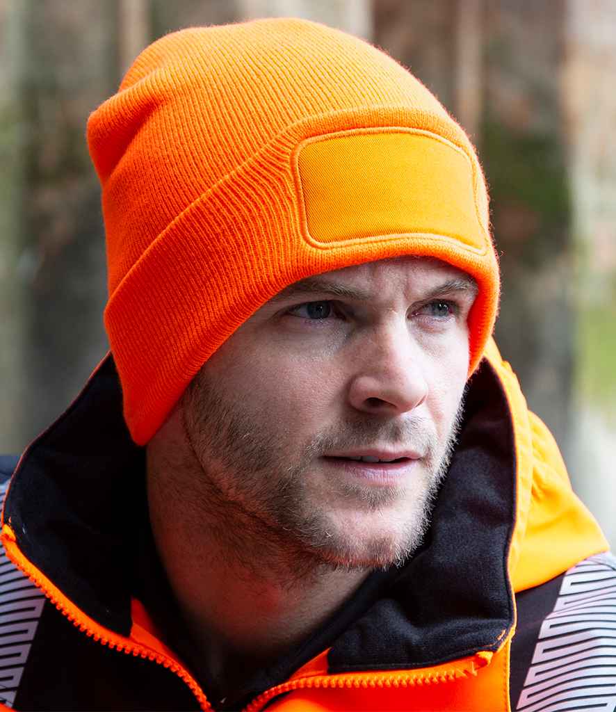 Result Double Knit Thinsulate™ Printers Beanie | Fluorescent Orange - Result Winter Essentials Headwear - Lancashire Teamwear