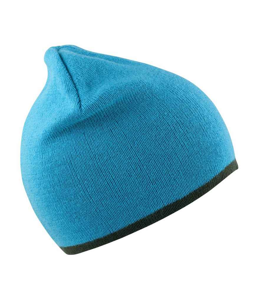 Result Reversible Fashion Fit Hat | Aqua/Grey - Result Winter Essentials Headwear - Lancashire Teamwear