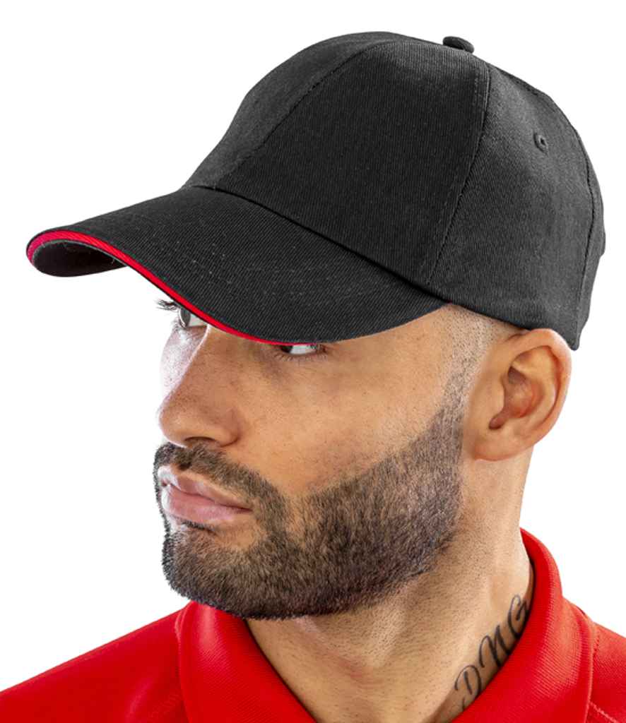 Result Printers/Embroiderers Cap | Black - Result Headwear Headwear - Lancashire Teamwear