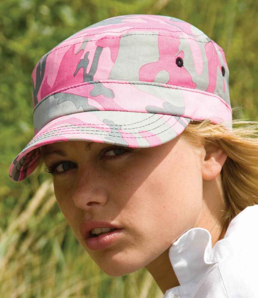 Result Urban Camo Cap | Pink - Result Headwear Headwear - Lancashire Teamwear