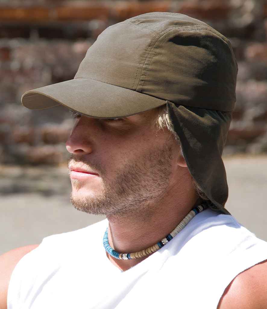 Result Legionnaires Cap | Olive Green - Result Headwear Headwear - Lancashire Teamwear