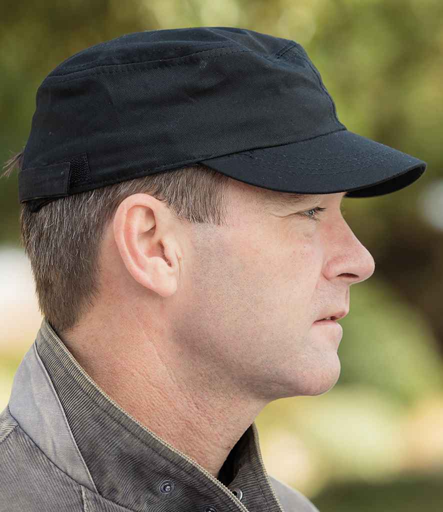 Result Urban Trooper Lightweight Cap | Black - Result Headwear Headwear - Lancashire Teamwear