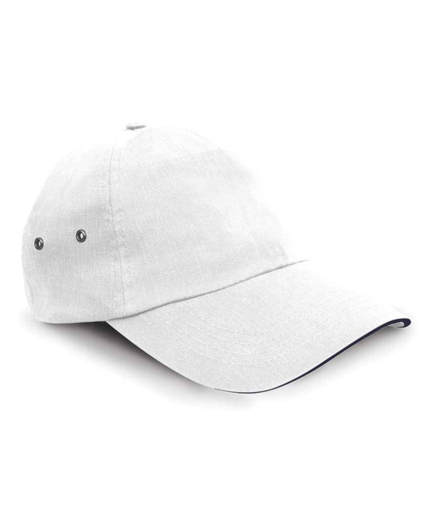 Result Plush Cotton 5 Panel Cap White