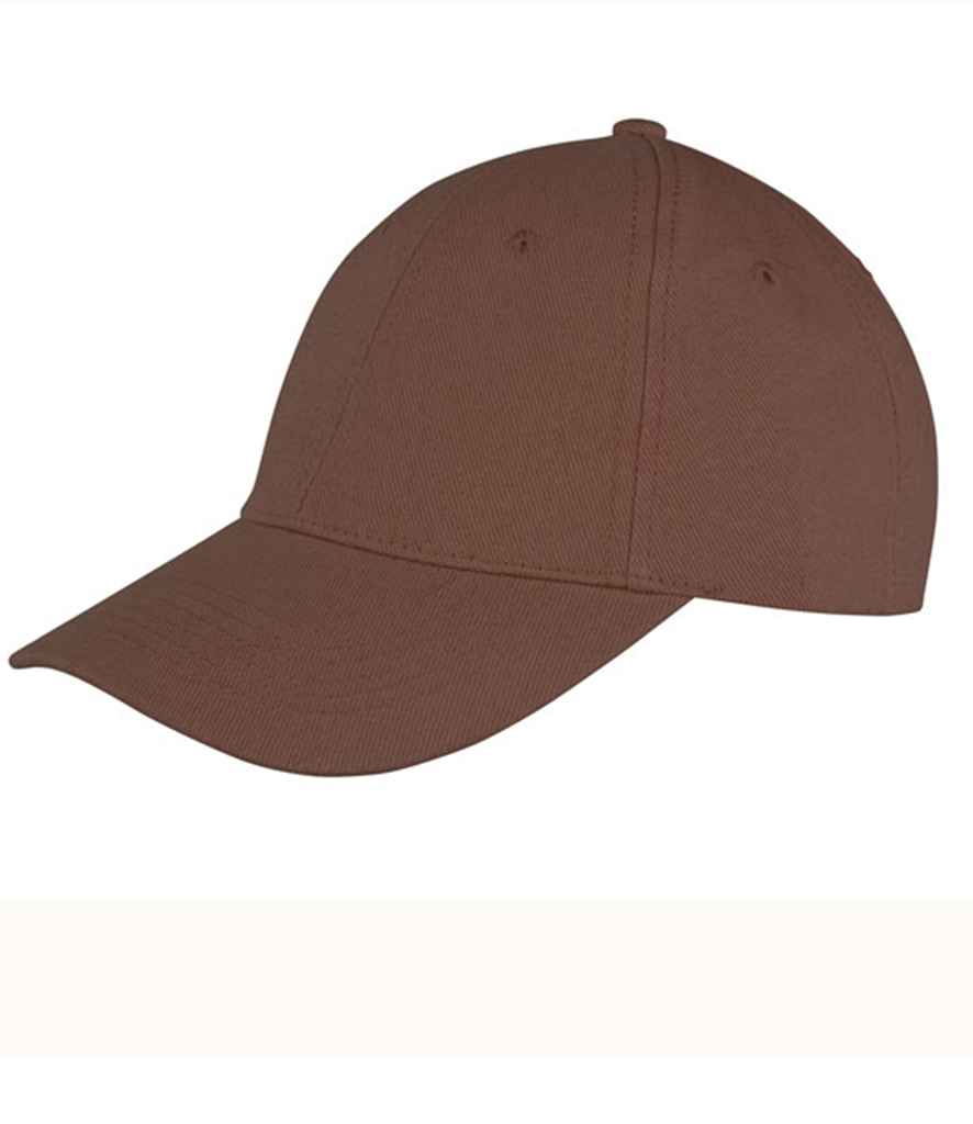 Result Memphis Brushed Cotton Cap | Chocolate - Result Headwear Headwear - Lancashire Teamwear