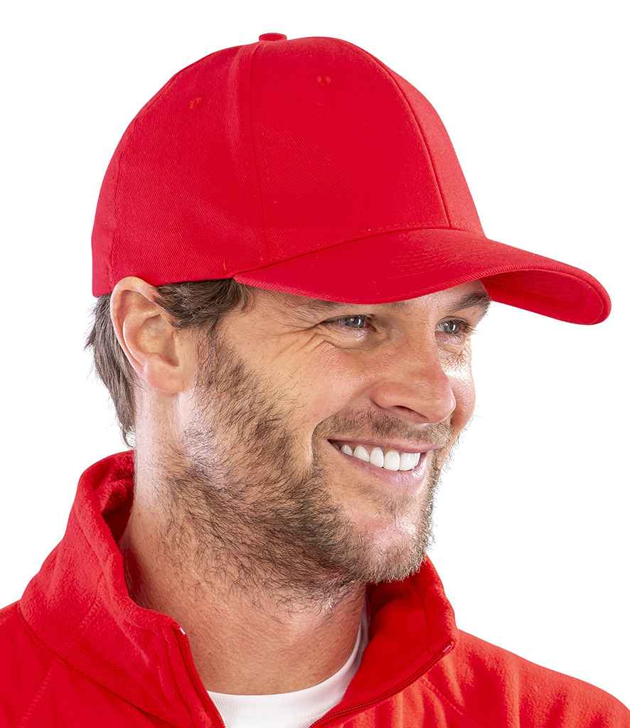 Result Memphis Brushed Cotton Cap | Red - Result Headwear Headwear - Lancashire Teamwear