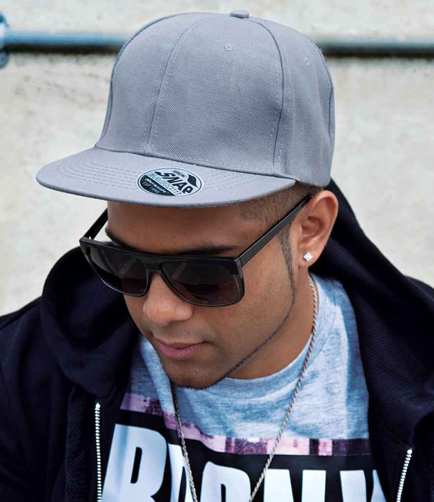Result Original Bronx Snapback Cap | Heather Grey - Result Headwear Headwear - Lancashire Teamwear
