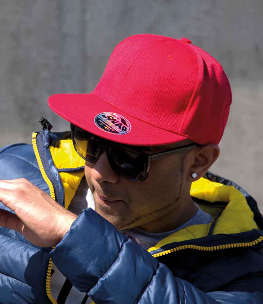 Result Original Bronx Snapback Cap | Red - Result Headwear Headwear - Lancashire Teamwear
