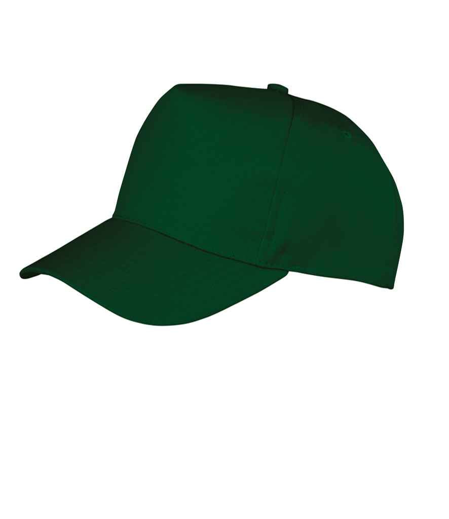 Result Kids Boston 5 Panel Printers Cap | Bottle Green - Result Headwear Headwear - Lancashire Teamwear