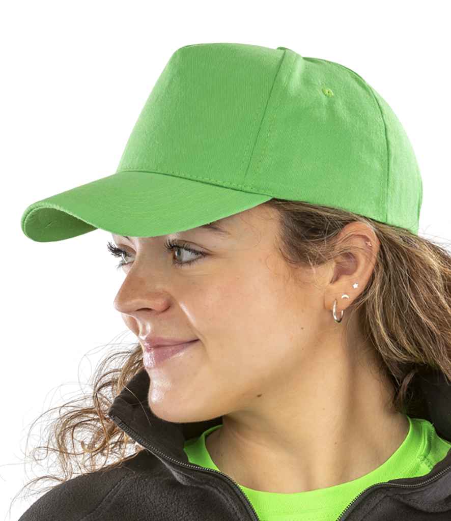 Result Boston 5 Panel Printers Cap | Apple Green - Result Headwear Headwear - Lancashire Teamwear