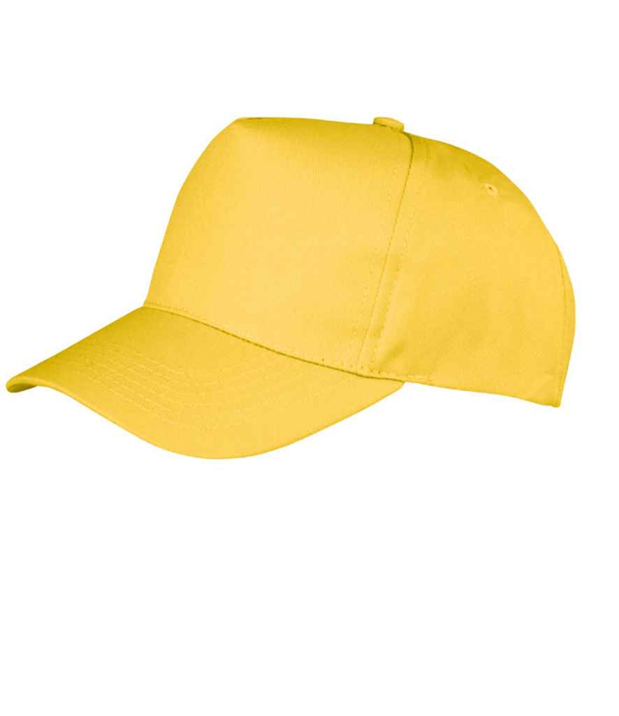 Result Boston 5 Panel Printers Cap | Yellow - Result Headwear Headwear - Lancashire Teamwear