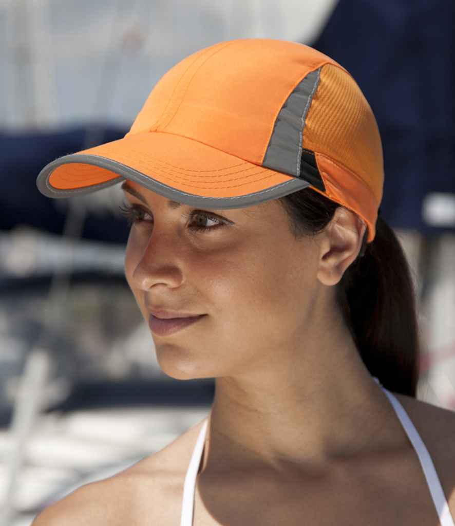 Spiro Sport Cap | Orange/Black - Result Headwear Headwear - Lancashire Teamwear