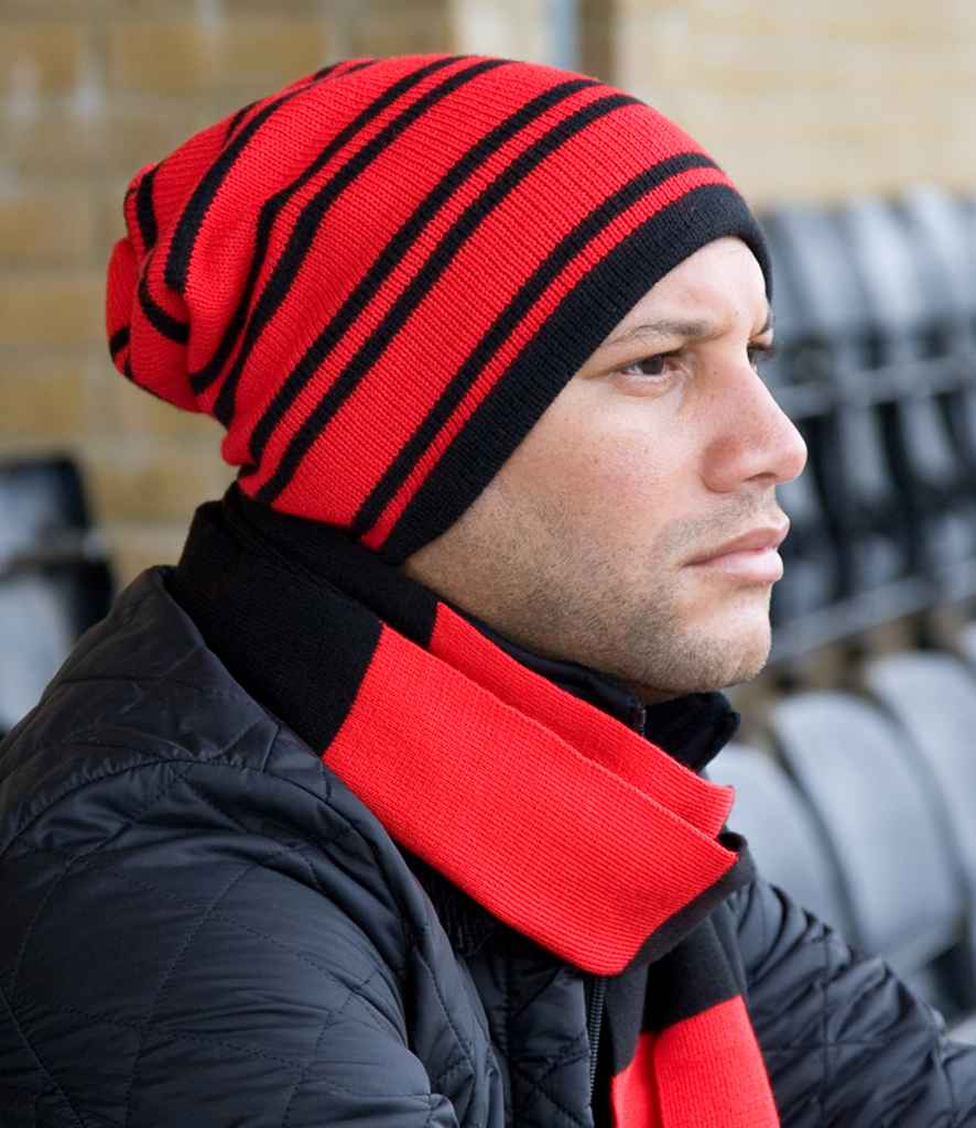 Result Team Reversible Beanie | Red/Black - Result Winter Essentials Headwear - Lancashire Teamwear