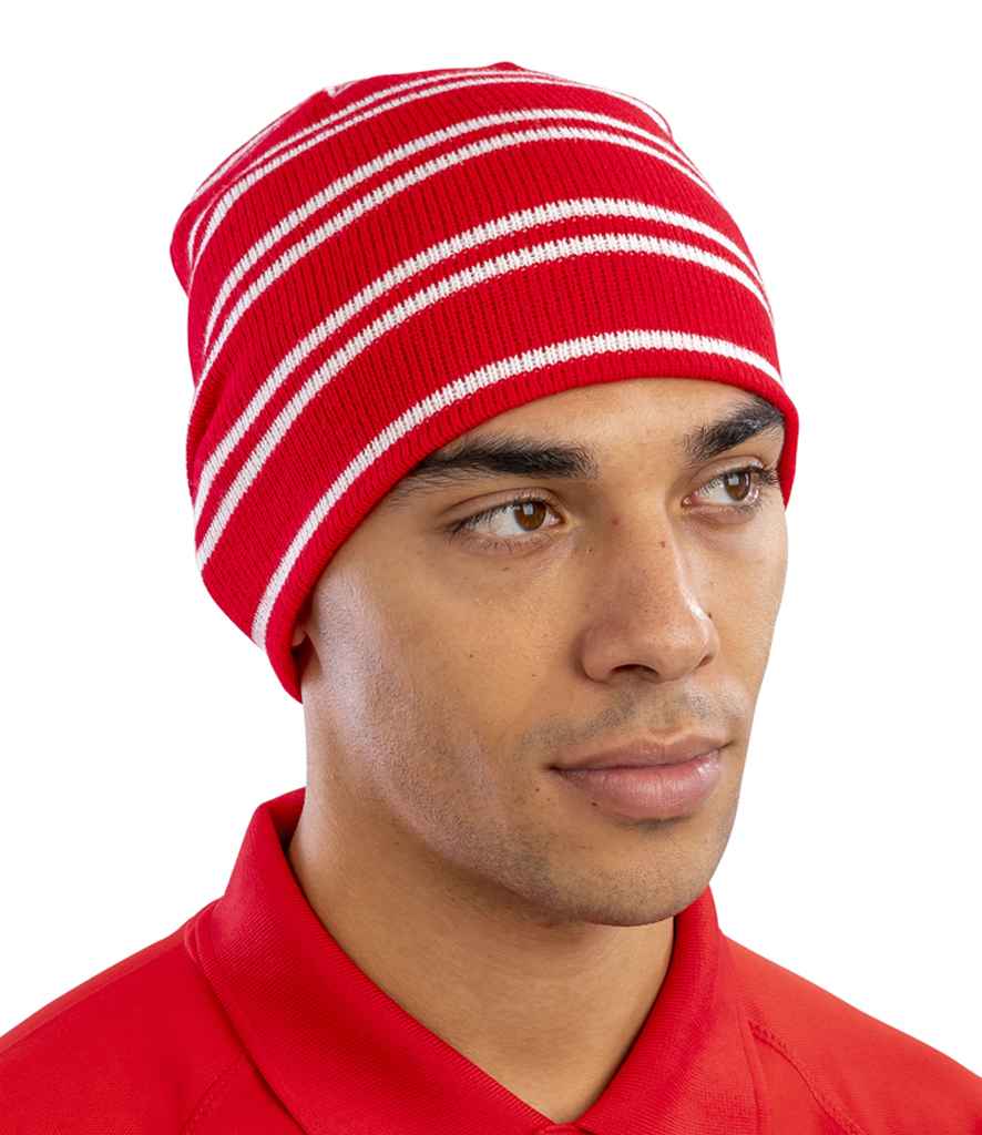 Result Team Reversible Beanie | Red/White - Result Winter Essentials Headwear - Lancashire Teamwear