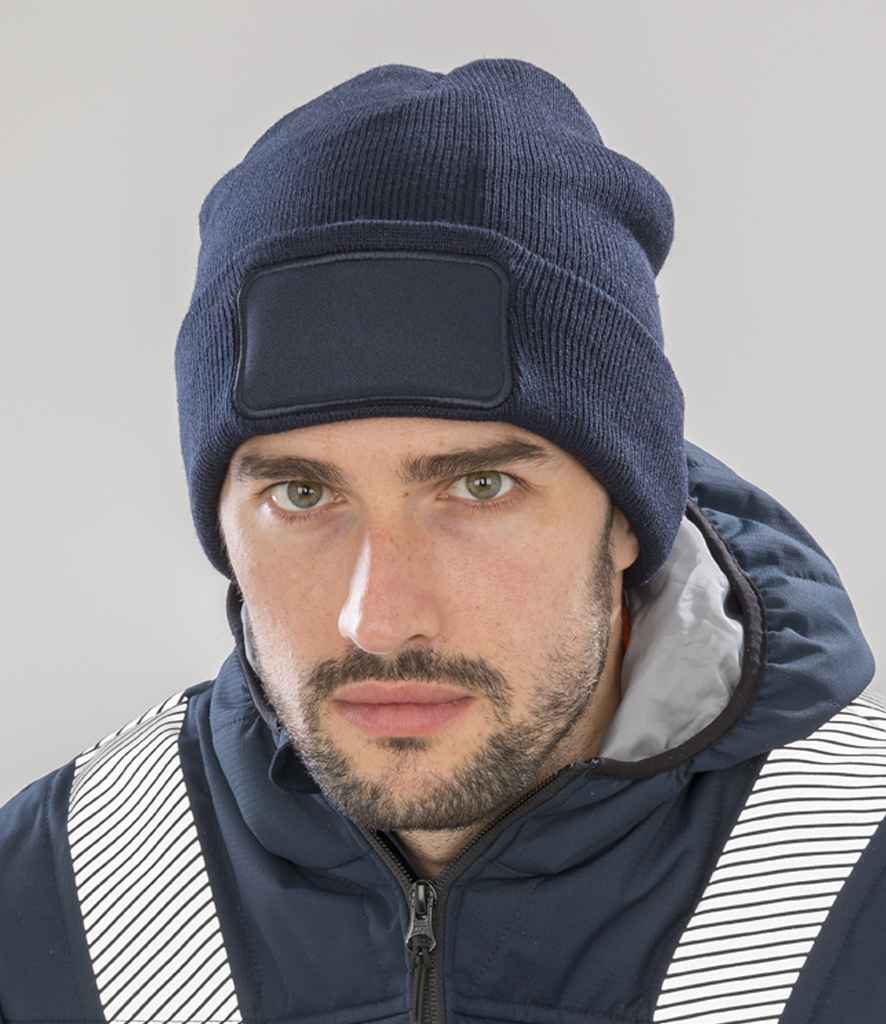 Result Genuine Recycled Thinsulate™ Printers Beanie | Navy Headwear - Lancashire Teamwear