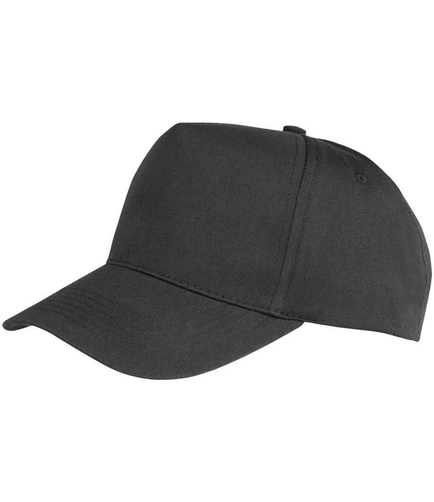 Result Genuine Recycled Junior Printers Cap | Black Headwear - Lancashire Teamwear
