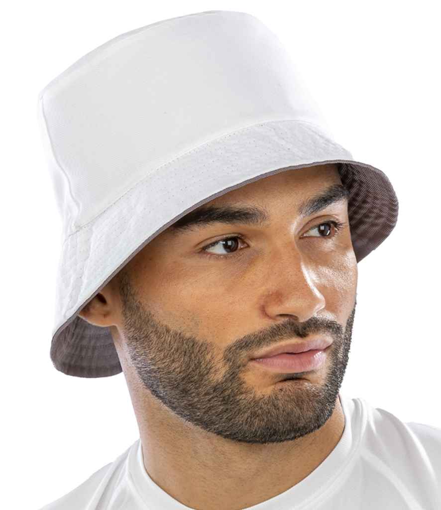 Result Genuine Recycled Core Reversible Bucket Hat | White/White Headwear - Lancashire Teamwear