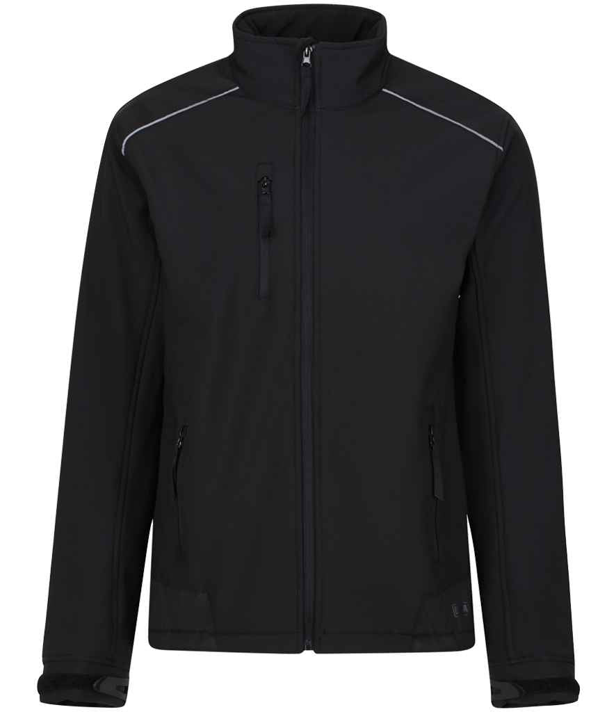Regatta Sandstorm Soft Shell Workwear Jacket Black/Black