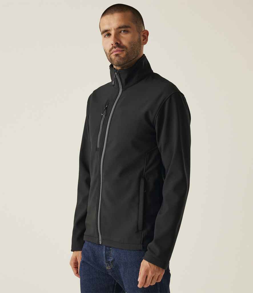 Regatta Honestly Made Recycled Soft Shell Jacket | Black - Lancashire Teamwear