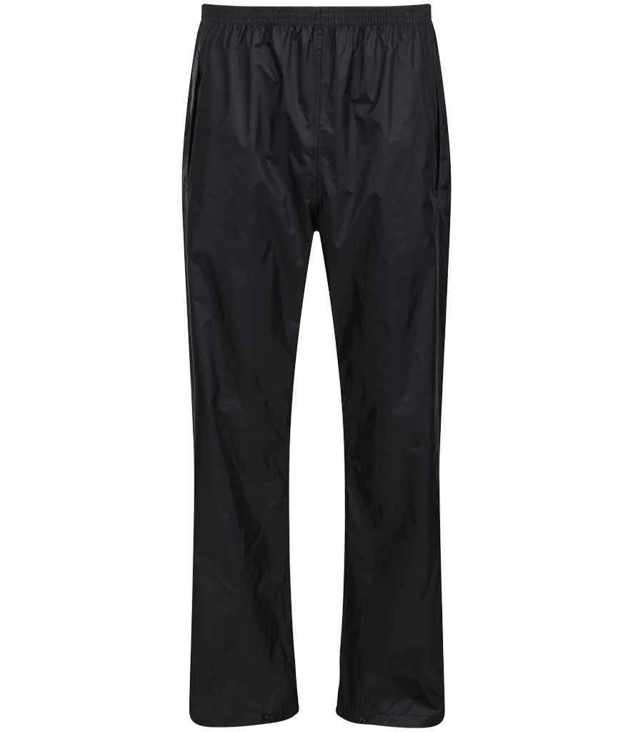 Regatta Pro Packaway Waterproof Breathable Overtrousers | Black - Regatta Professional - Lancashire Teamwear