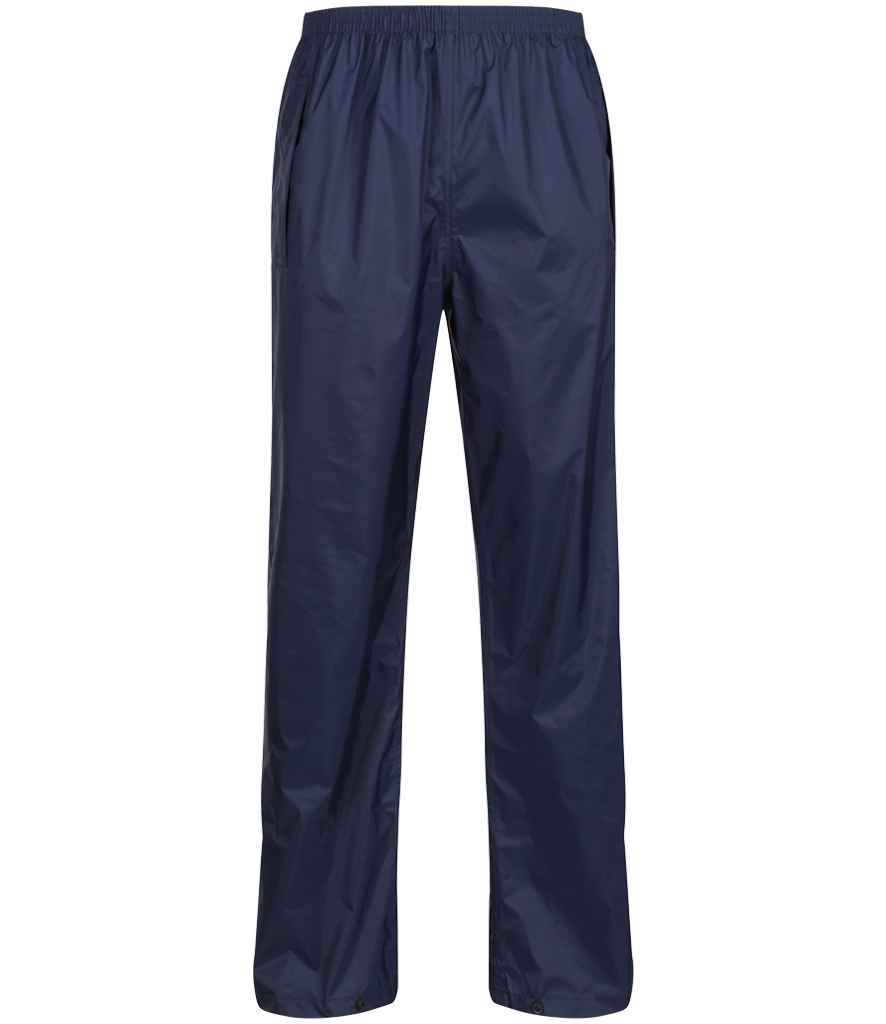 Regatta Pro Packaway Waterproof Breathable Overtrousers Navy
