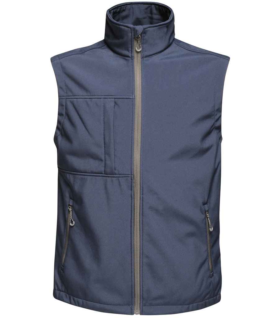 Regatta Octagon II Printable Soft Shell Bodywarmer Navy/Seal Grey