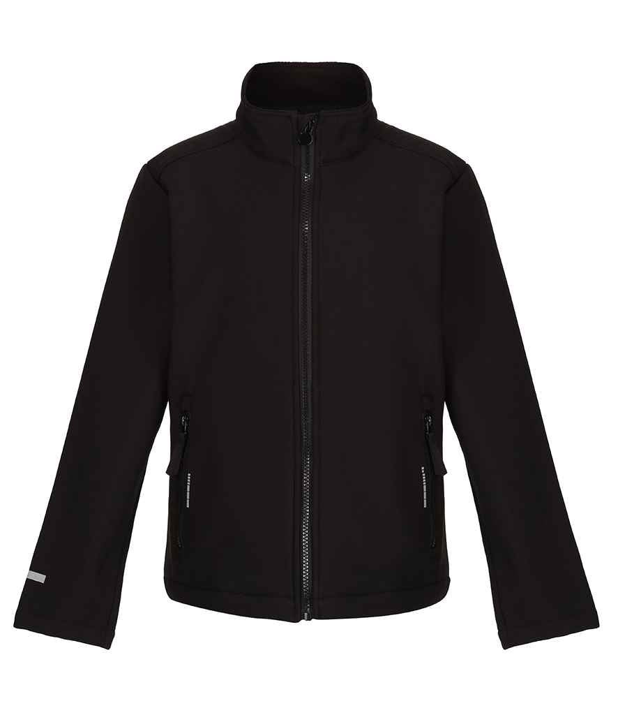 Regatta Kids Ablaze Soft Shell Jacket | Black/Black - Regatta Professional - Lancashire Teamwear
