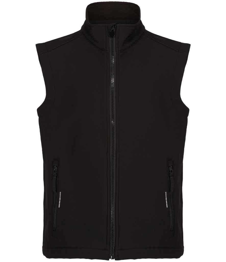 Regatta Kids Ablaze Soft Shell Bodywarmer | Black/Black - Regatta Professional Gilet - Lancashire Teamwear