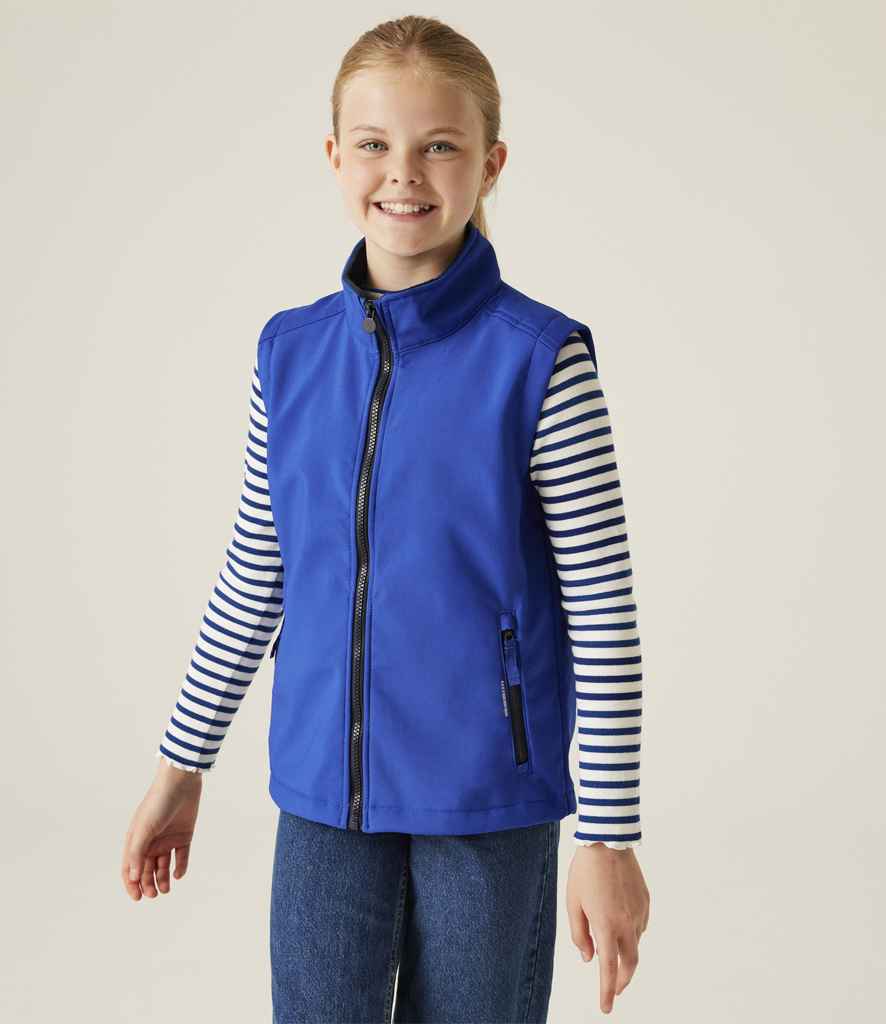 Regatta Kids Ablaze Soft Shell Bodywarmer | New Royal Blue/Navy - Regatta Professional Gilet - Lancashire Teamwear