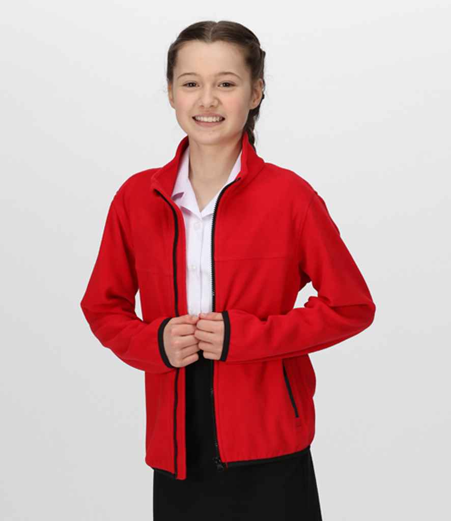 Regatta Kids Full Zip Micro Fleece Jacket | Classic Red/Black - Regatta Professional - Lancashire Teamwear