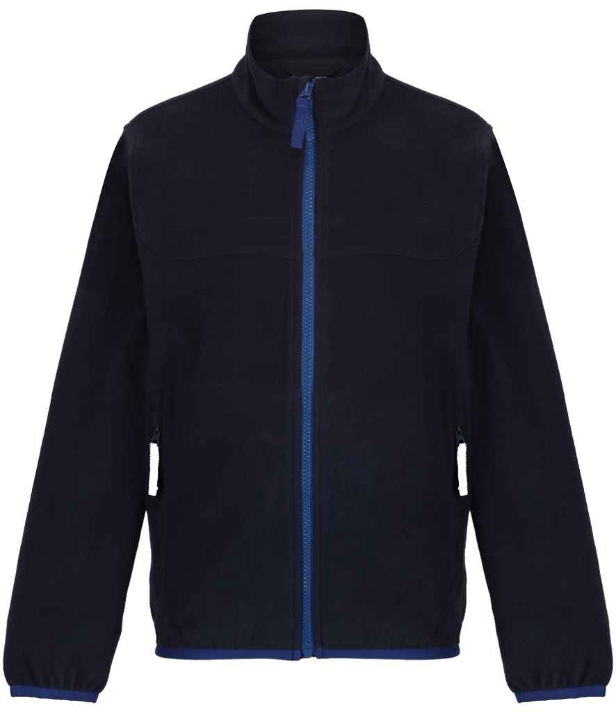 Regatta Kids Full Zip Micro Fleece Jacket Navy/New Royal Blue