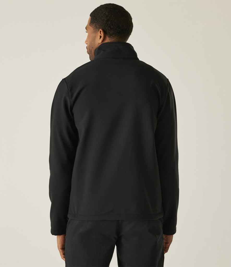 Regatta Ascender Two Layer Soft Shell Jacket | Black/Mineral Grey - Regatta Professional - Lancashire Teamwear