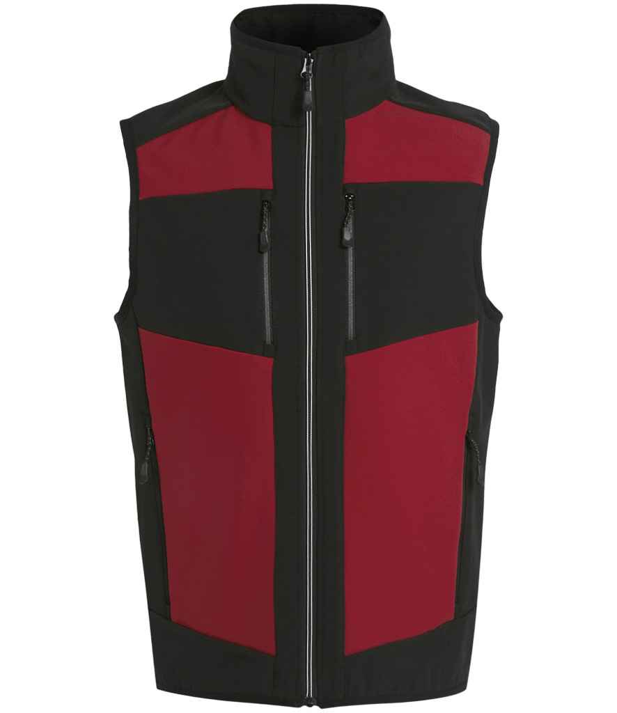 Regatta E-Volve Unisex Two Layer Soft Shell Bodywarmer Classic Red/Black