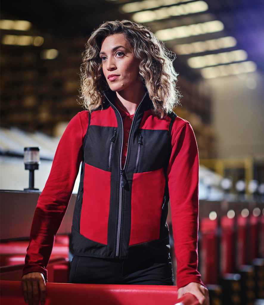 Regatta E-Volve Unisex Two Layer Soft Shell Bodywarmer | Classic Red/Black - Regatta Professional Gilet - Lancashire Teamwear
