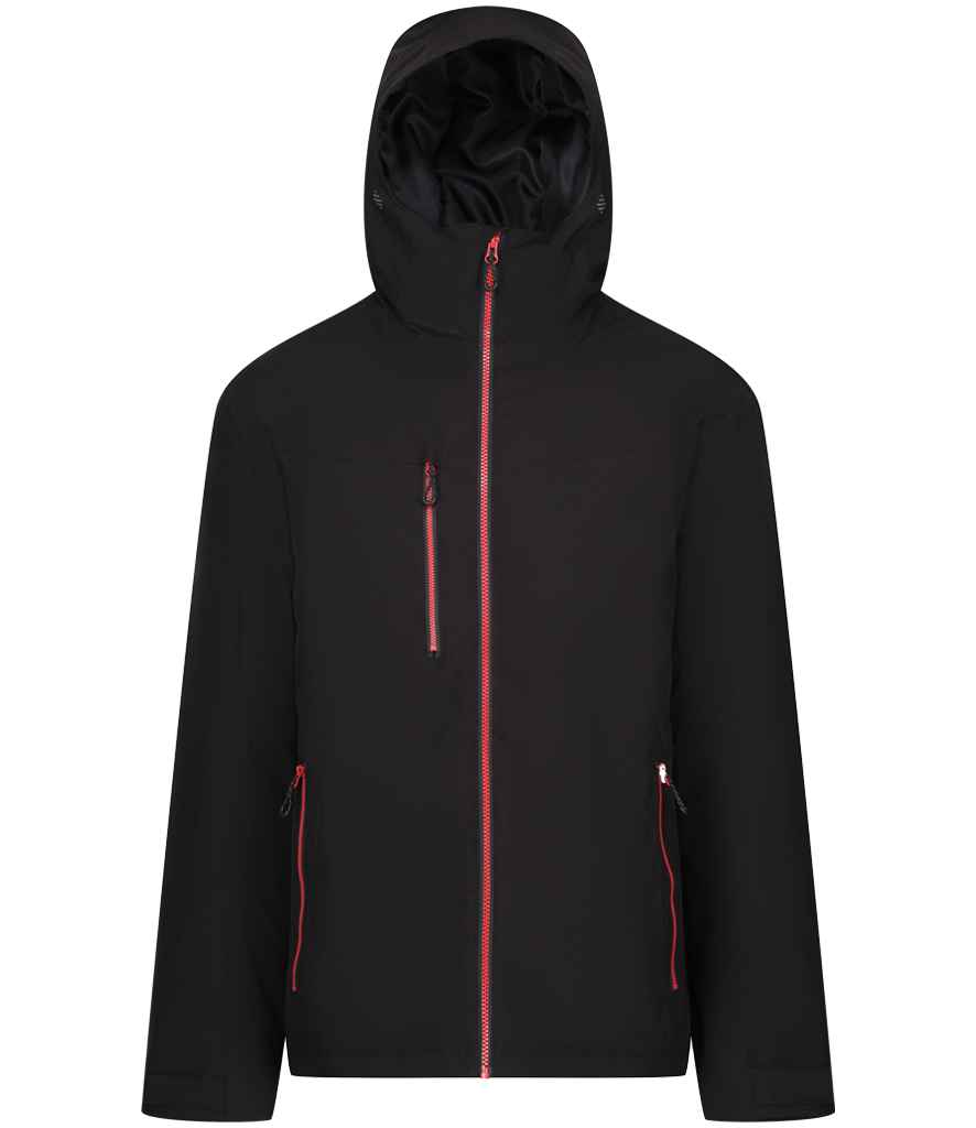 Regatta Navigate Waterproof Insulated Jacket Black/Classic Red