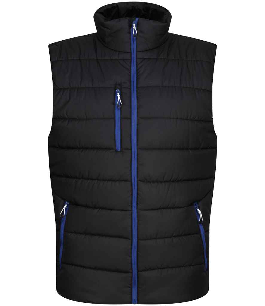 Regatta Navigate Thermal Bodywarmer | Black/New Royal Blue - Regatta Professional Gilet - Lancashire Teamwear