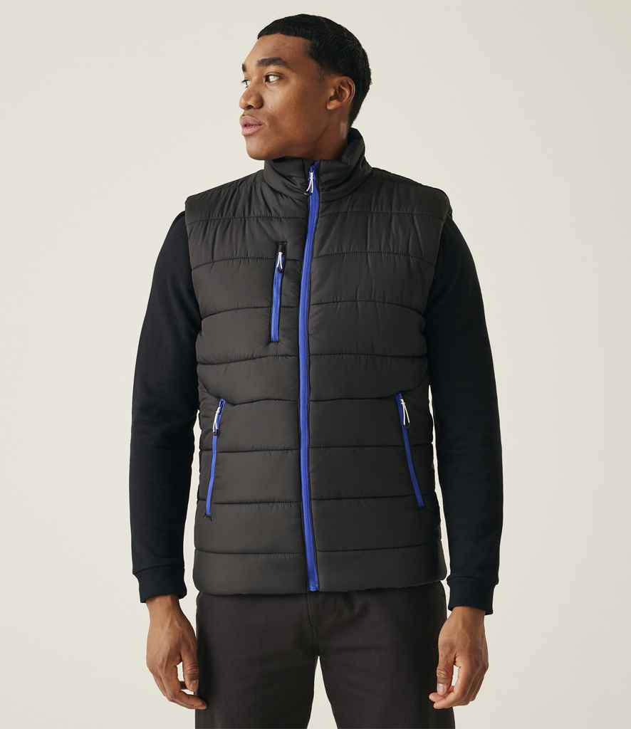 Regatta Navigate Thermal Bodywarmer | Black/New Royal Blue - Regatta Professional Gilet - Lancashire Teamwear