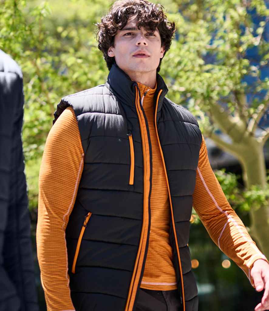 Regatta Navigate Thermal Bodywarmer | Black/Orange Pop - Regatta Professional Gilet - Lancashire Teamwear