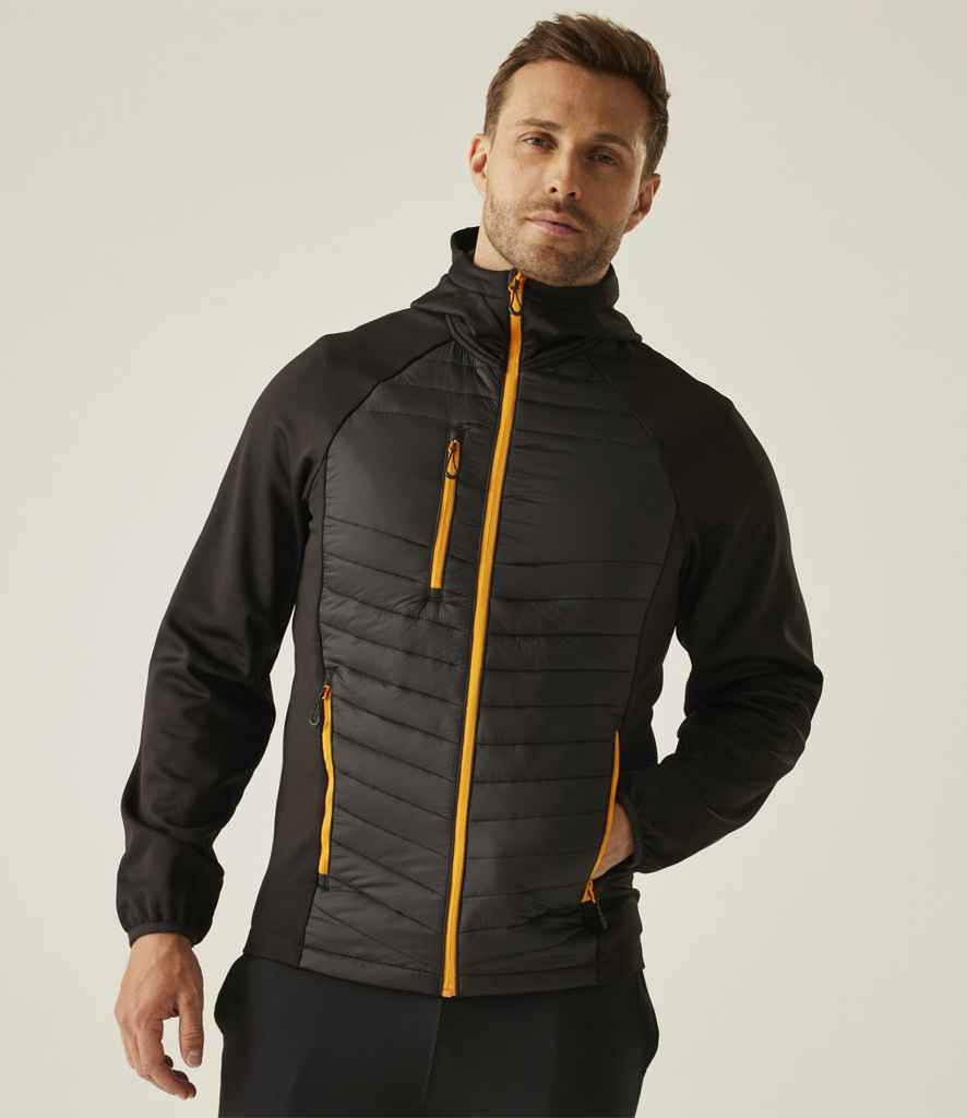 Regatta Navigate Hybrid Jacket | Black/Orange Pop - Regatta Professional - Lancashire Teamwear