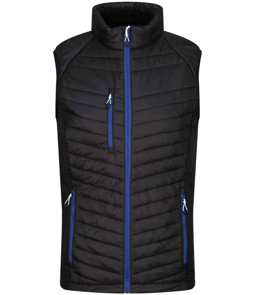 Regatta Navigate Hybrid Bodywarmer | Black/New Royal Blue - Regatta Professional Gilet - Lancashire Teamwear
